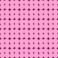 Retro Cloudy Shapes pink brown papiers peint