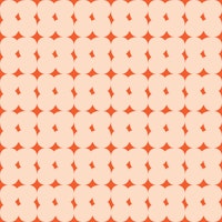 Retro Cloudy Shapes apricot orange tapete