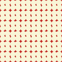 Retro Cloudy Shapes yellow red tapete