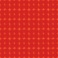 Retro Cloudy Shapes red orange tapet