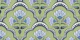 Floral Scallop – Blue & Fresh Green