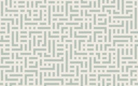 geometric maze - grey sage green tapete