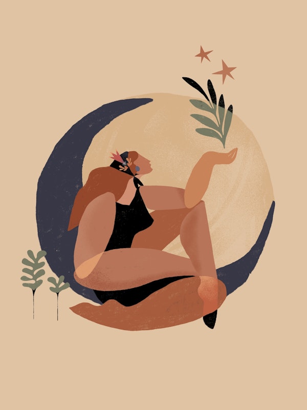 Woman Nature Moon