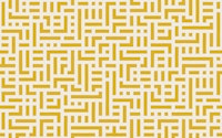 geometric maze - mustard yellow tapete