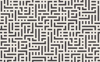 geometric maze - black and white tapete