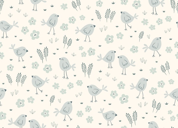little bird meadows - soft mint