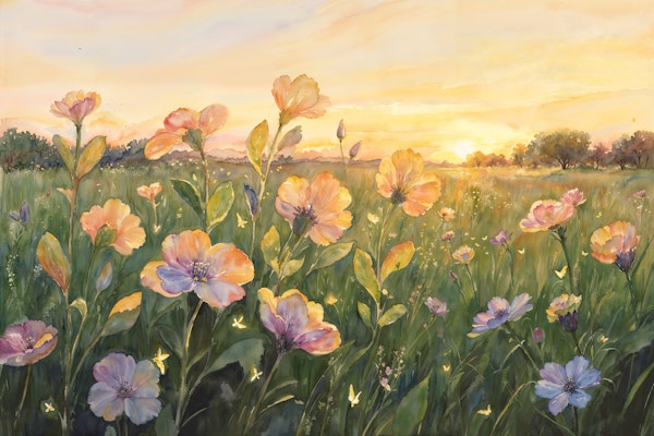 Sunset Wildflower Garden