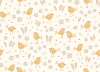 little bird meadows - sand and beige wallpaper