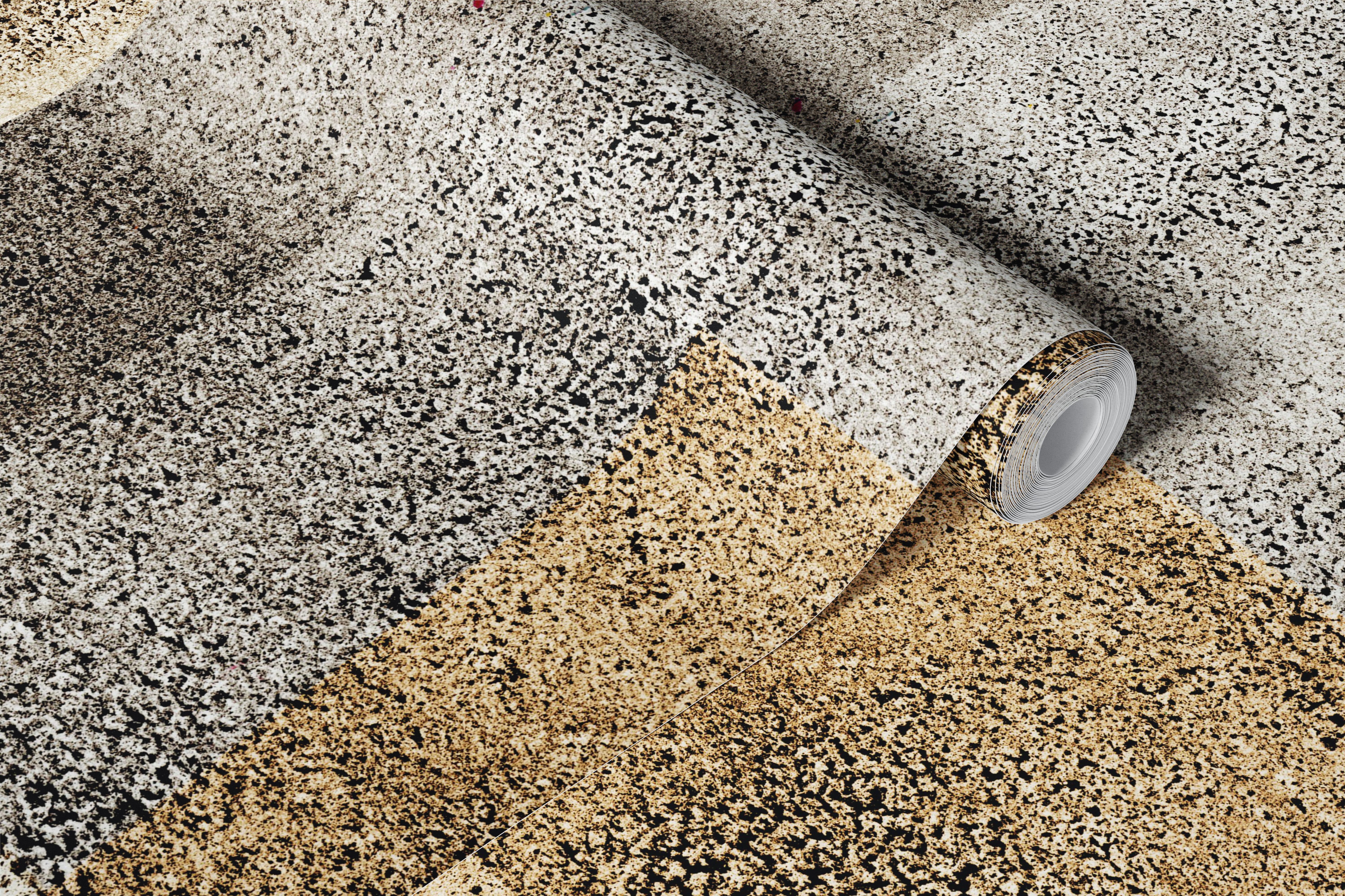 Abstract textured wallpaper in earth tones with layers of beige and gray