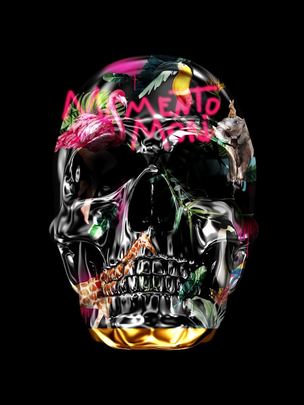 Memento Mori Black Skull