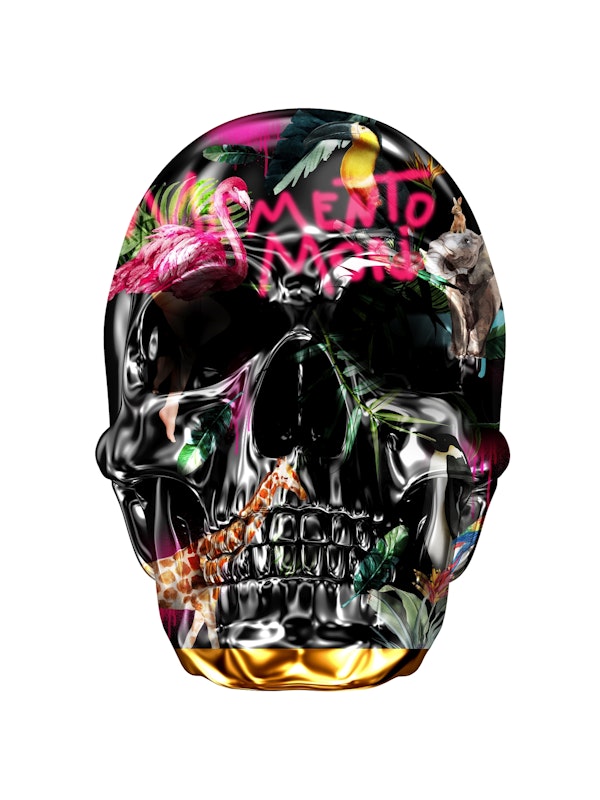 Memento More White Skull