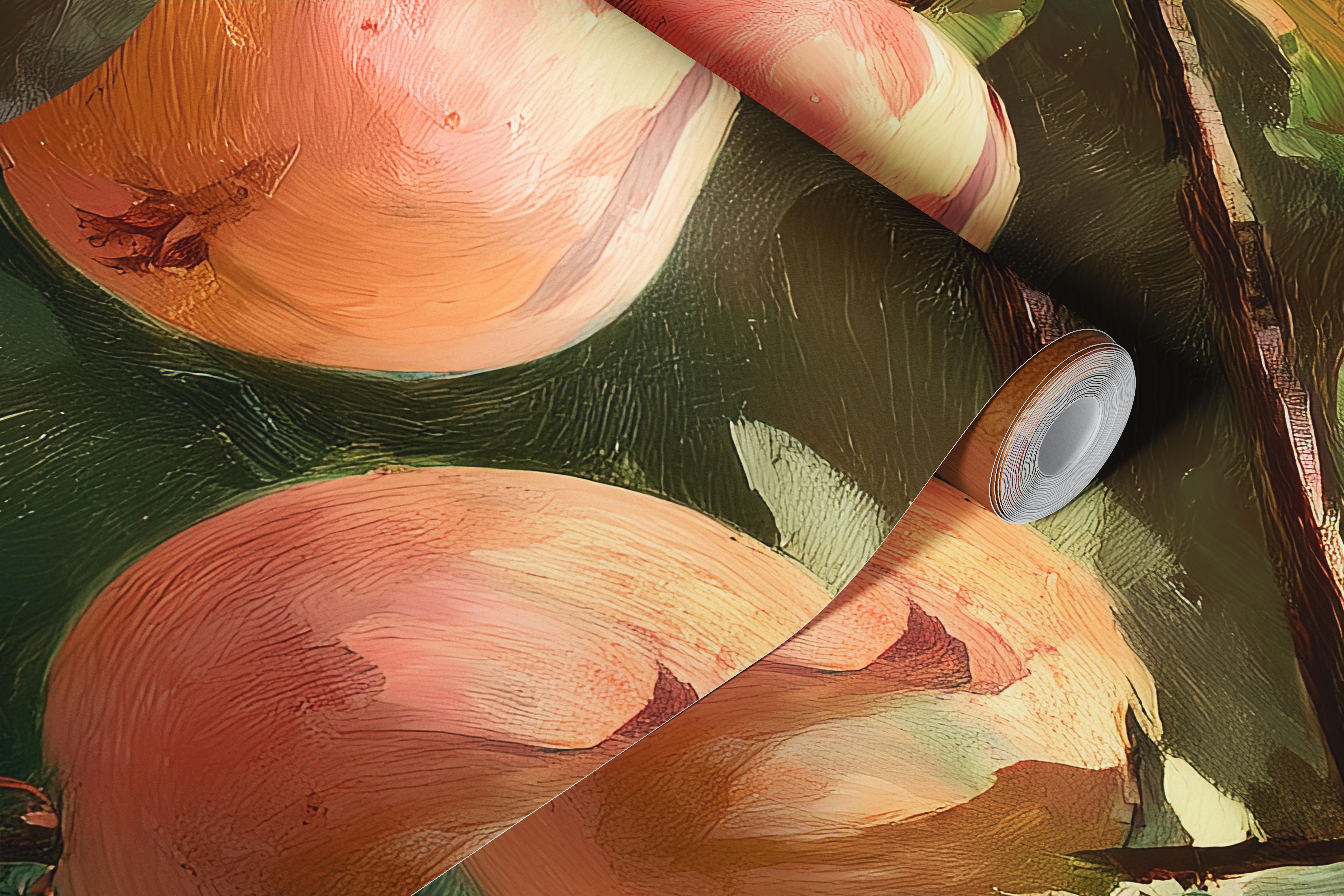 Apple Orchard in Autumn tapet i et hyggeligt rum