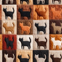 Vintage Cat Quilt tapety