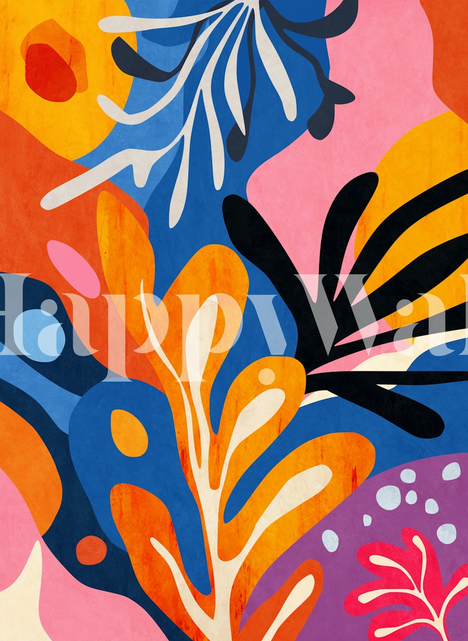 Vibrant Botanical Escape tapet i et rom