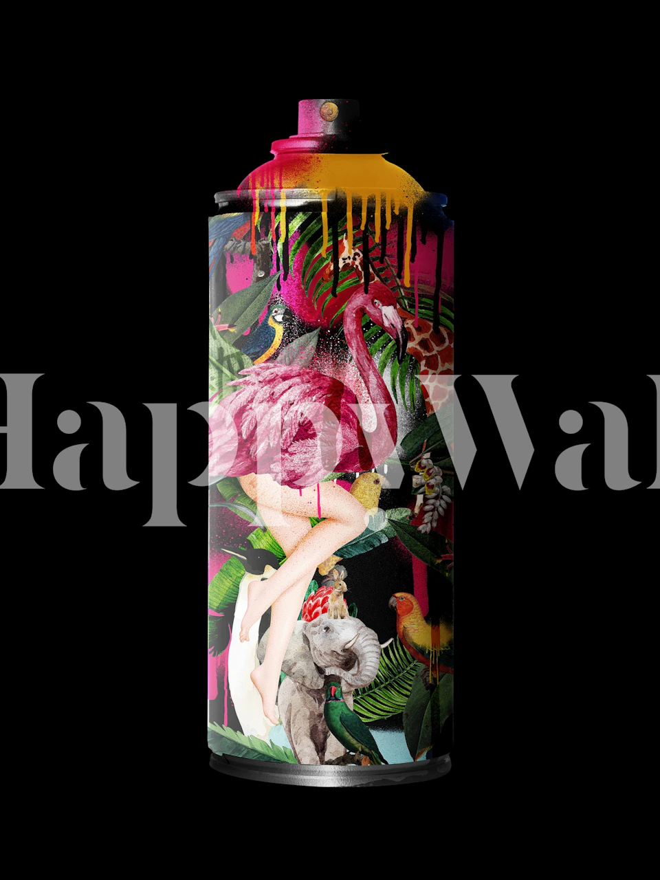 Memento Mori Spray wallpaper in a room