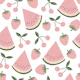 Watermelon Cherry Strawberries - pink white M