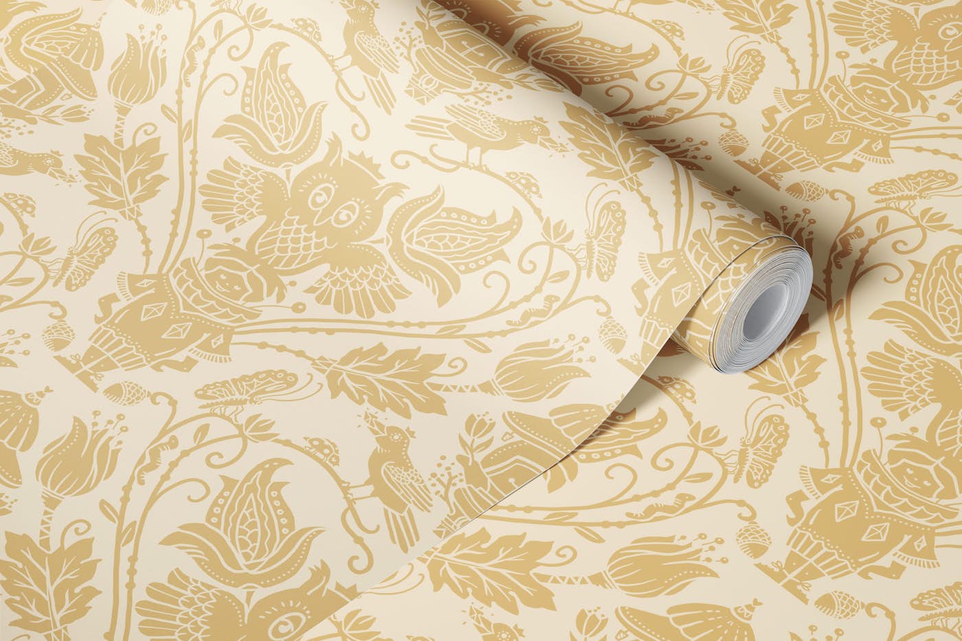 Whimsical Forest Design wallpaper roll