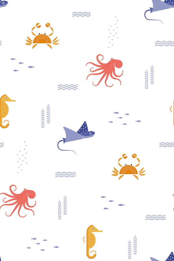 Cute Ocean Animals Pattern