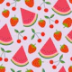 Watermelon Cherries Strawberries red lilac M