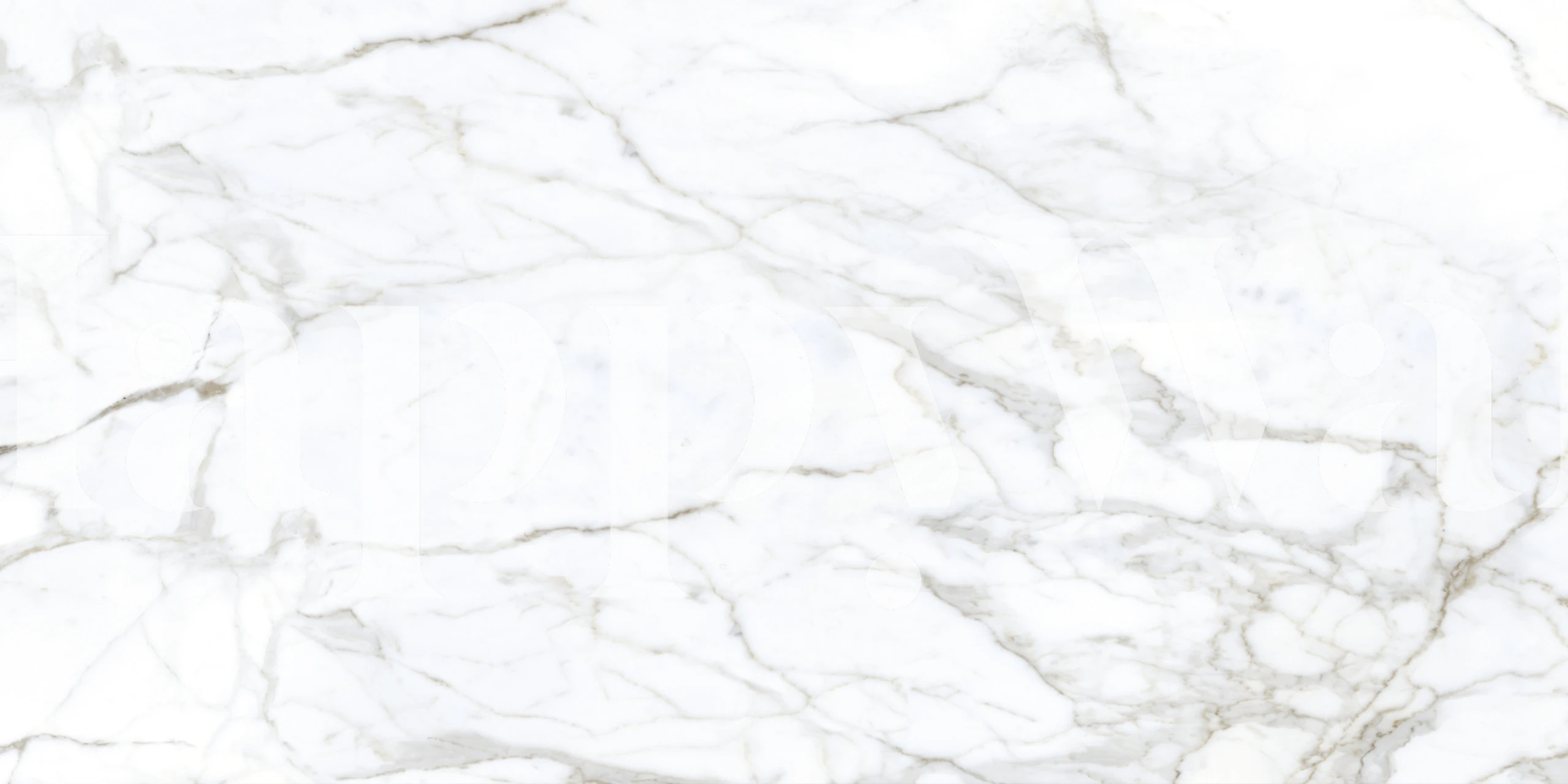 White marble wallpaper with gray veining pattern