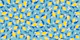 Swirling lemons - yellow on blue - M
