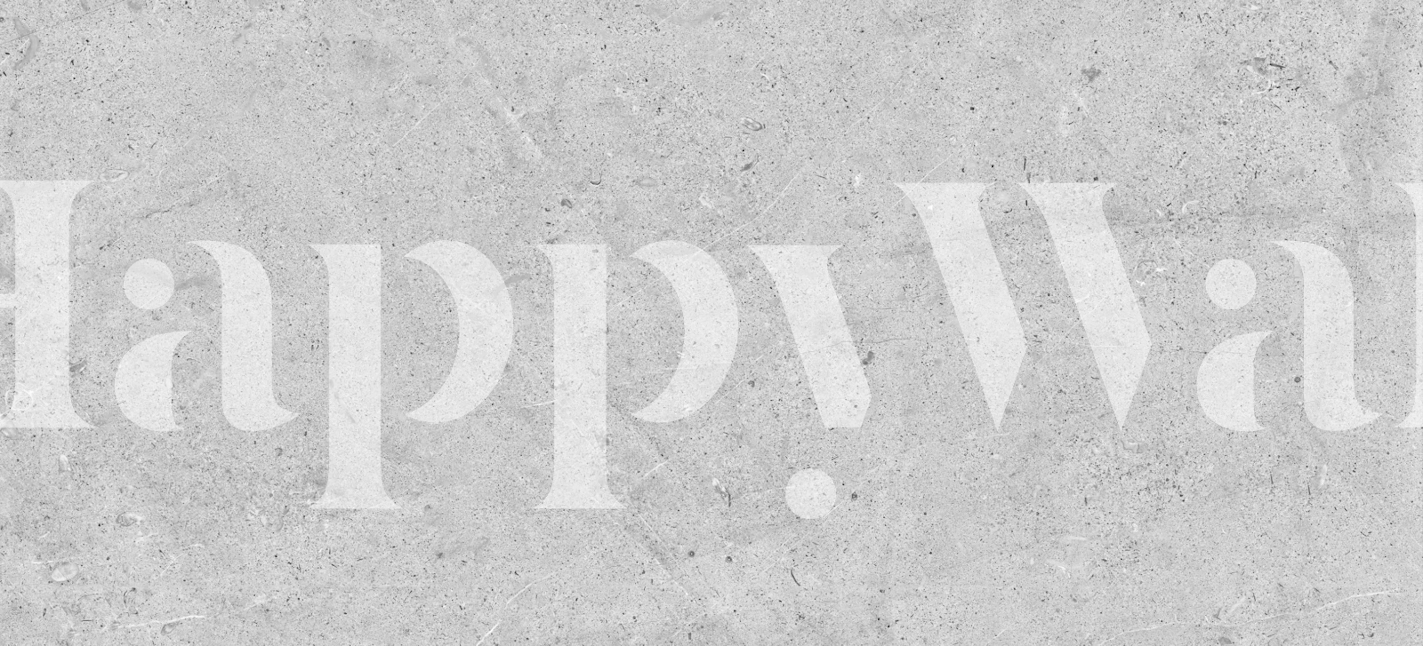 Smooth concrete finish wallpaper in a room