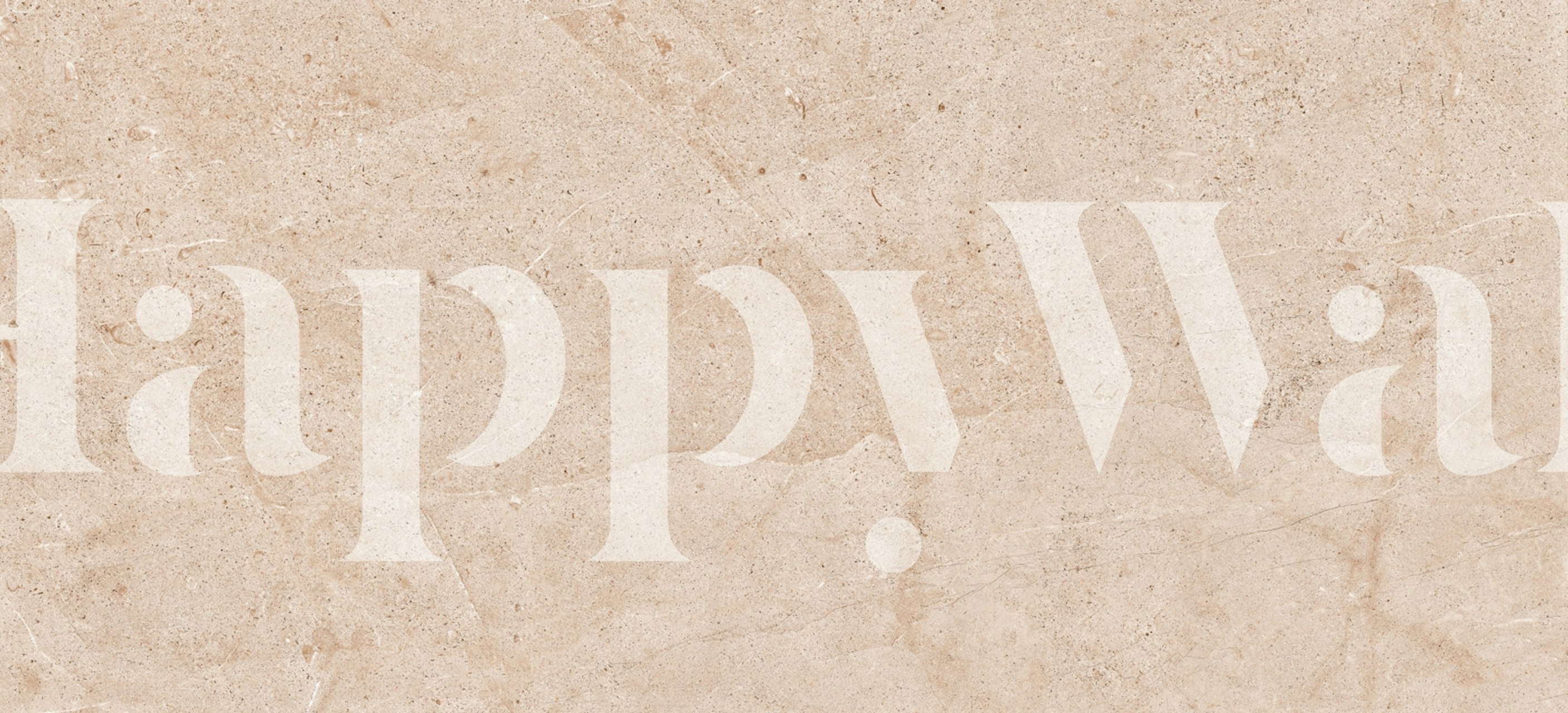 Terra Beige Cement wallpaper in a room