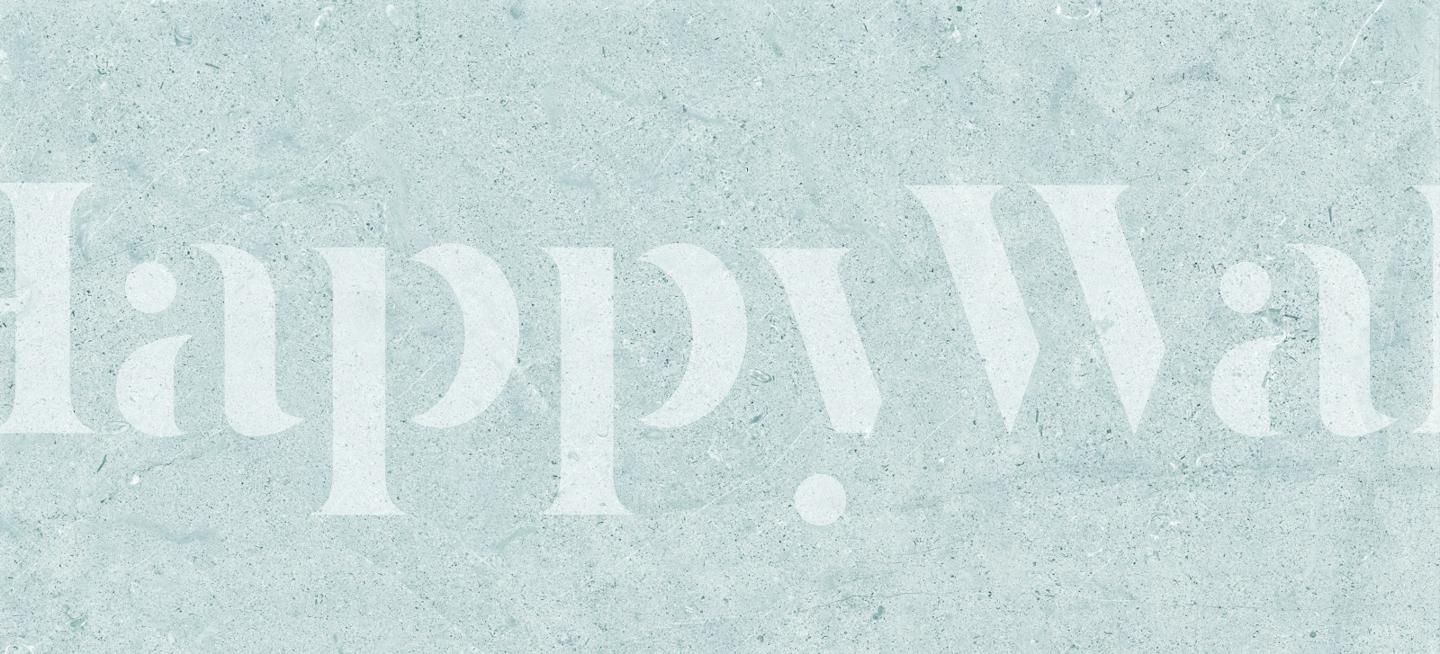 Aqua Blue Cement Stone Tapete in einem Raum