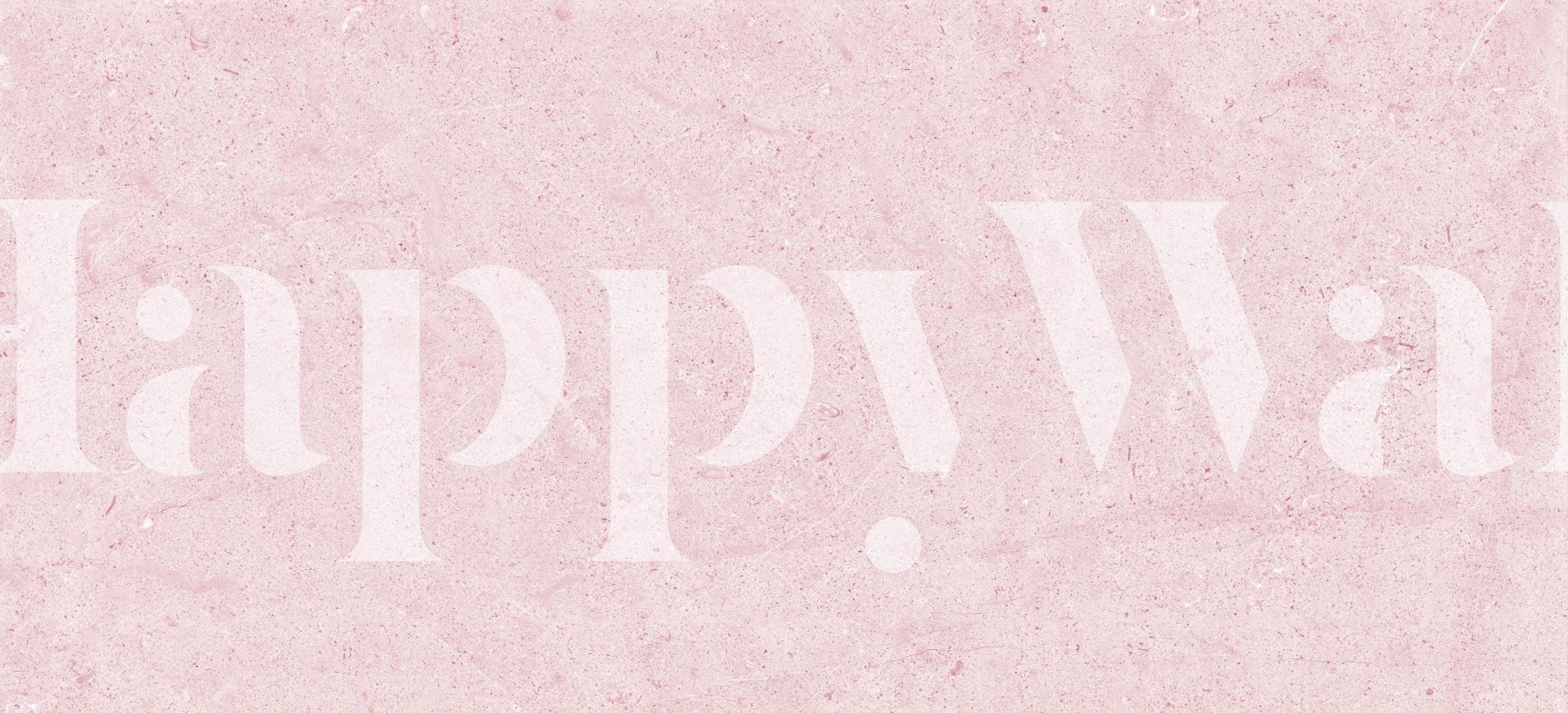 Blush pink cement wallpaper in a room