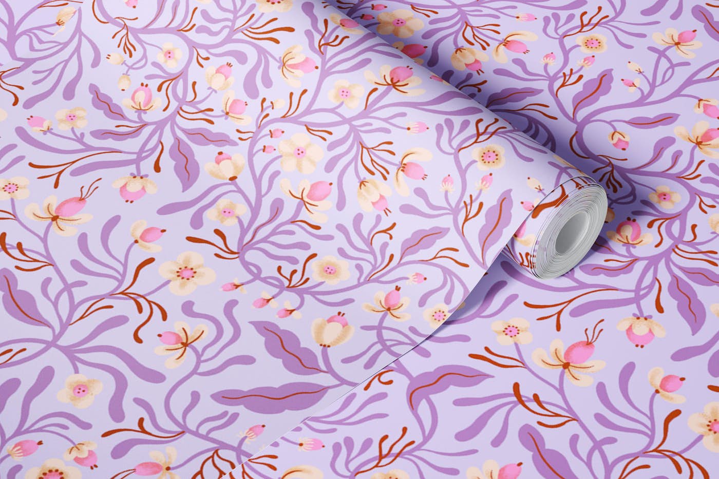 Windling in Lavender Bloom wallpaper roll