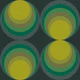 retro gradient circles green sulphur