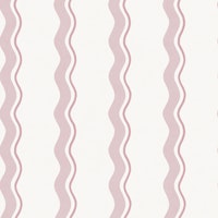 Pink Wavy Stripes - Preppy Grandmillennial carta da parati
