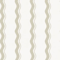 Preppy Wavy Stripe - Neutral Beige Cream carta da parati