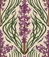 Hyacinths in Dusty Mauve - Art Nouveau tapete