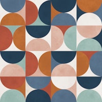 Geometric Retro Vibes carta da parati