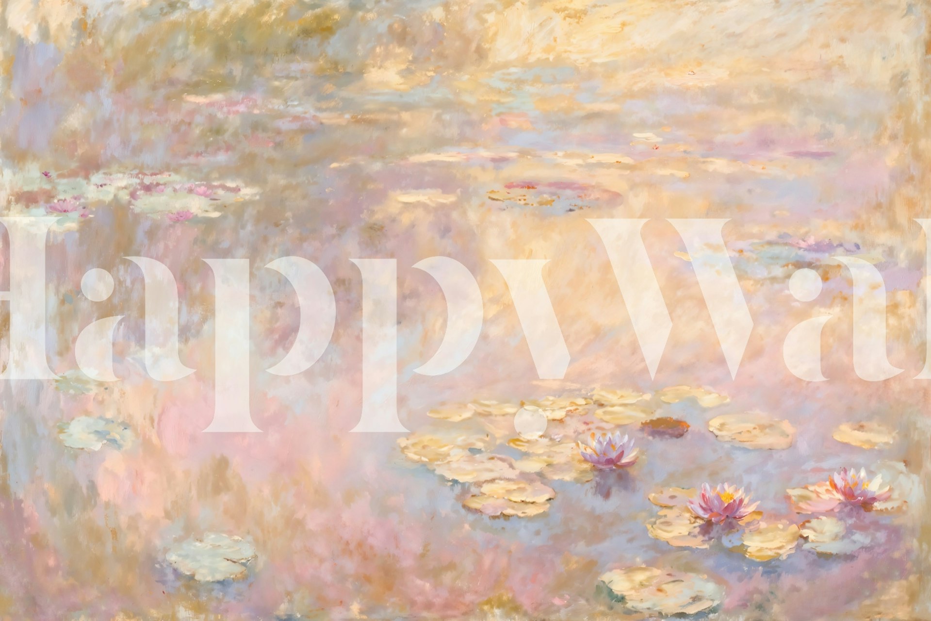 Tapeta Tranquil Water Garden u unutrašnjosti