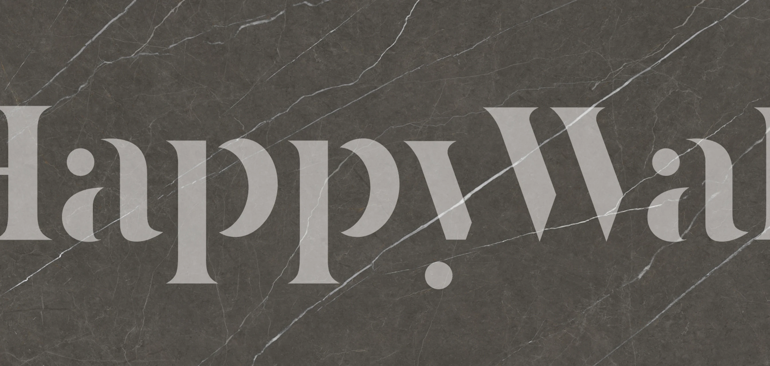 Dark gray marble wallpaper with white vein patterns