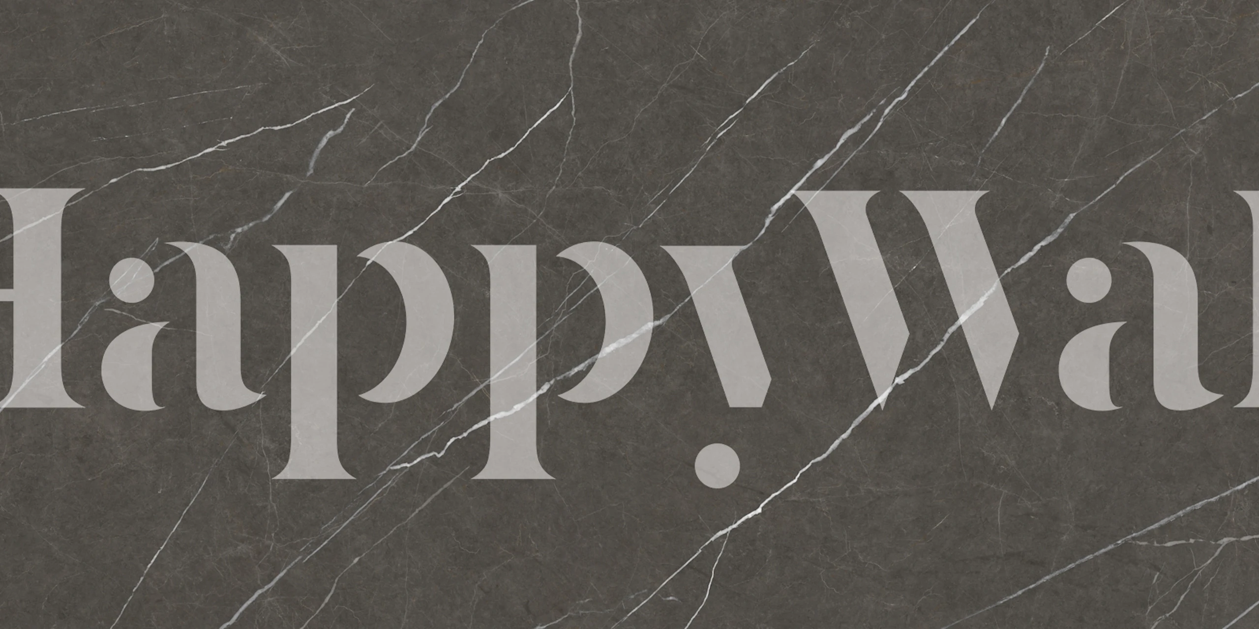 Dark Emperador Marble wallpaper in a room