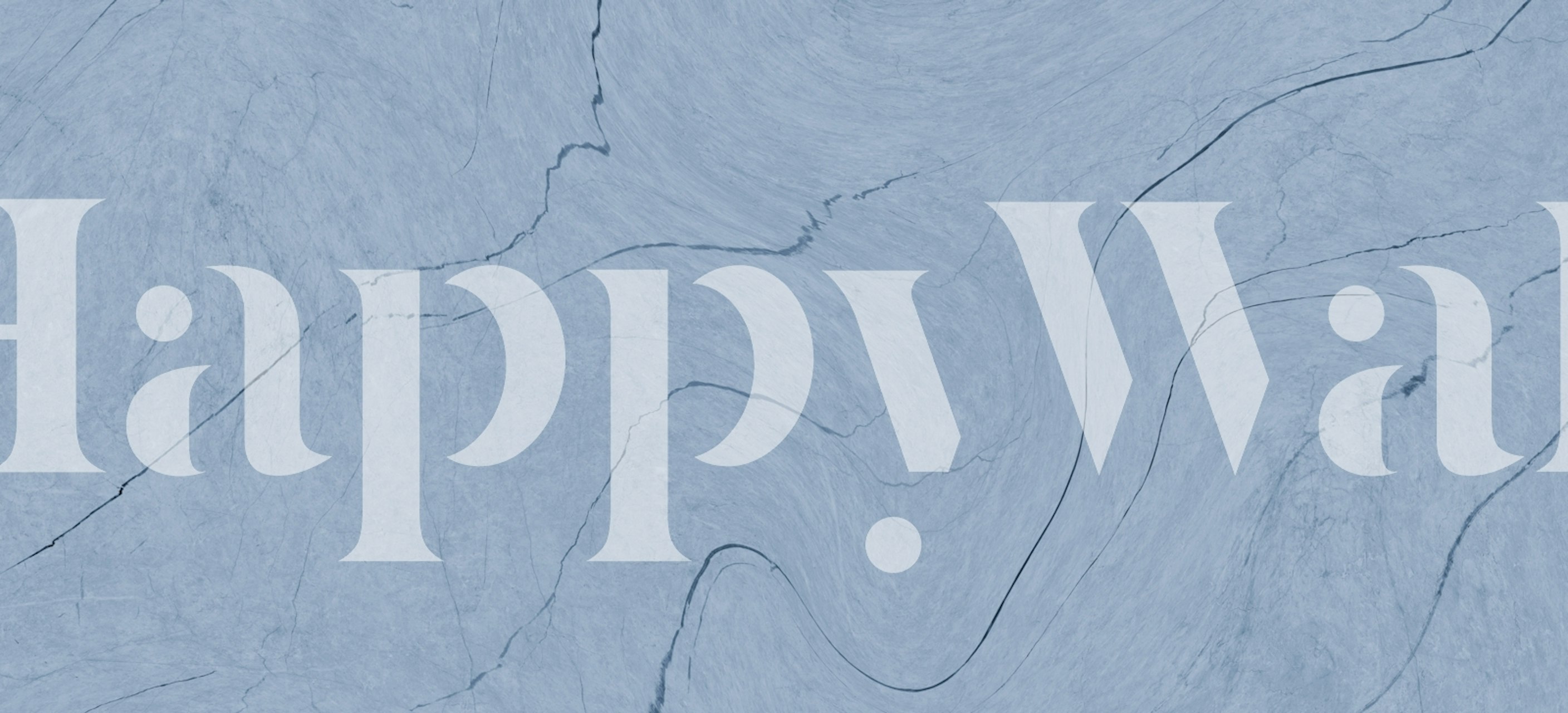 Blue River Marble Tapete in einem Raum