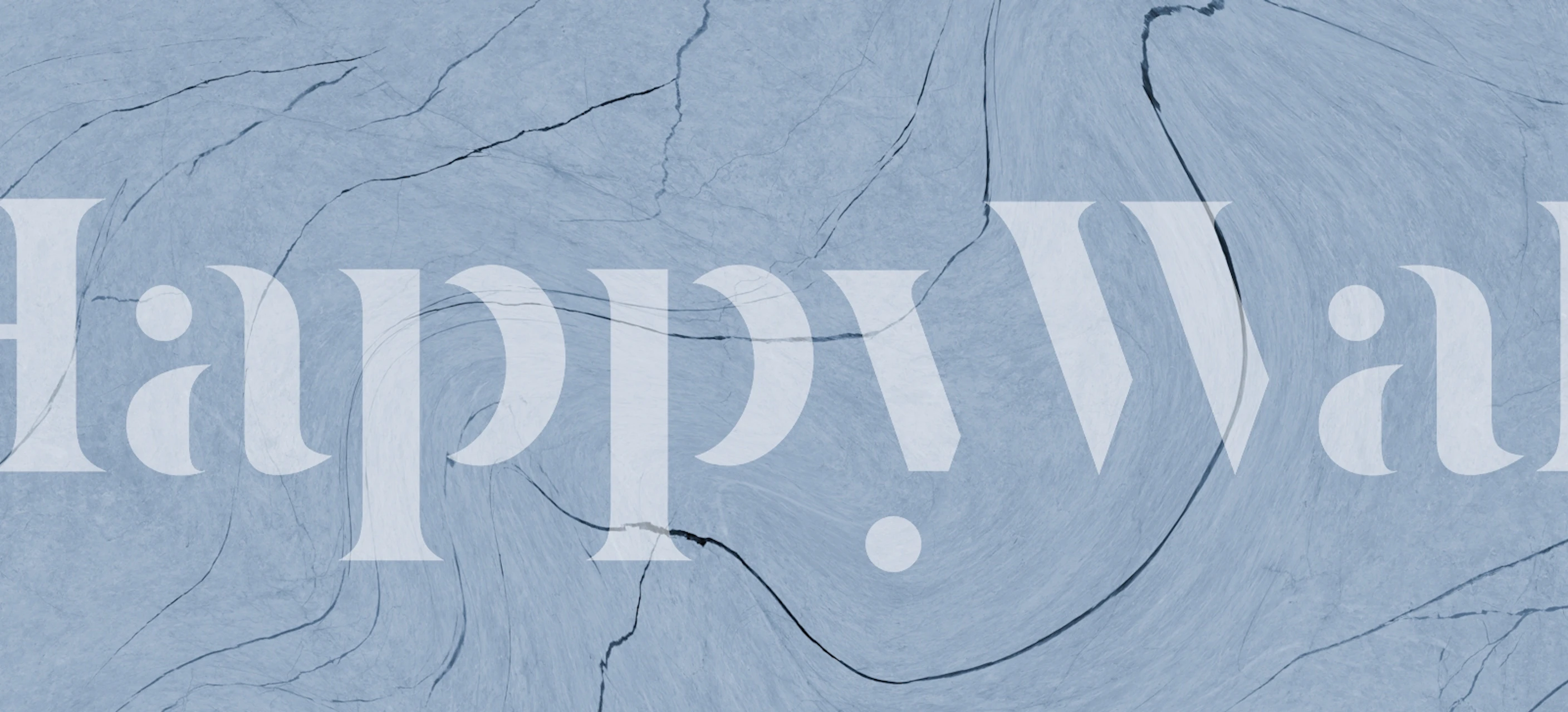 Blue Wave Marble wallpaper displayed in a room