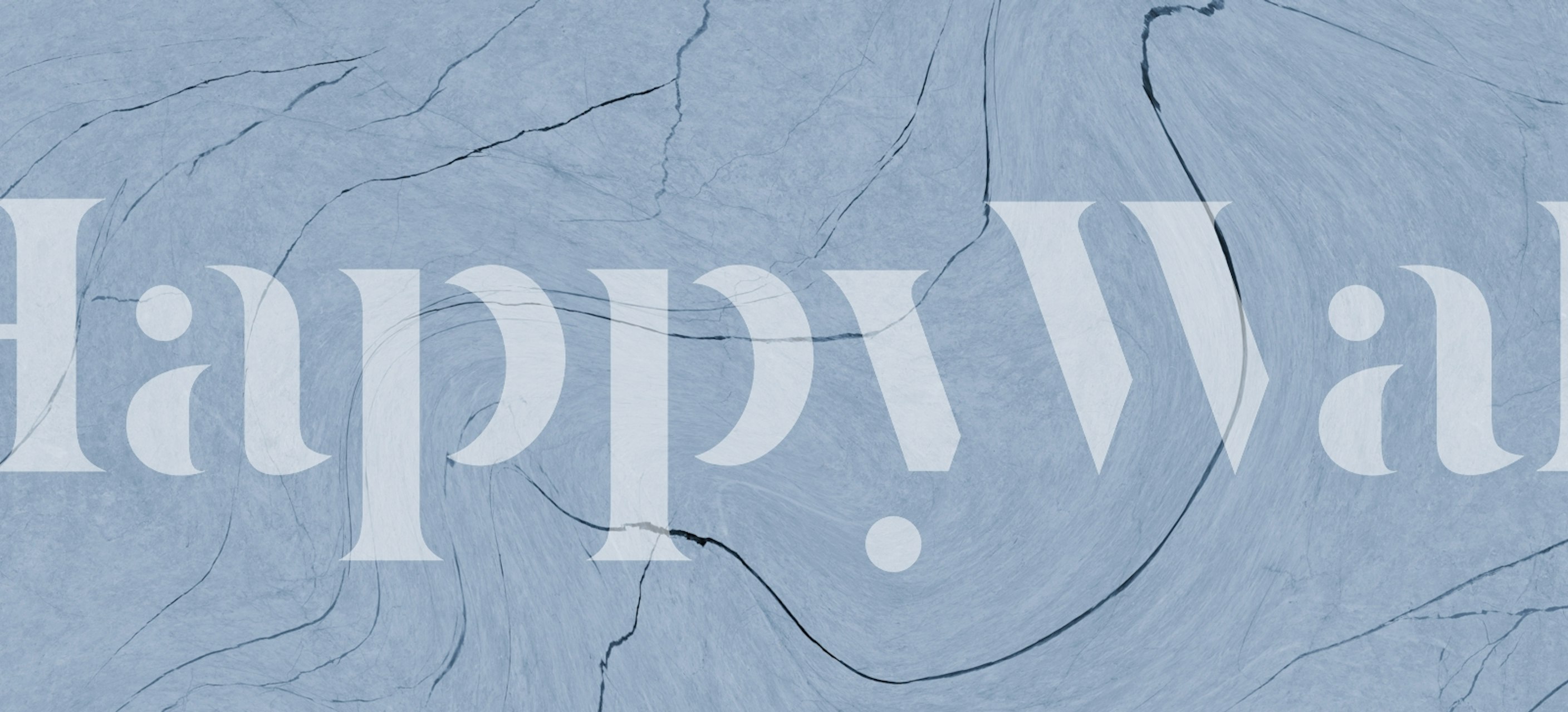 Blue Wave Marble tapet vist i et rom