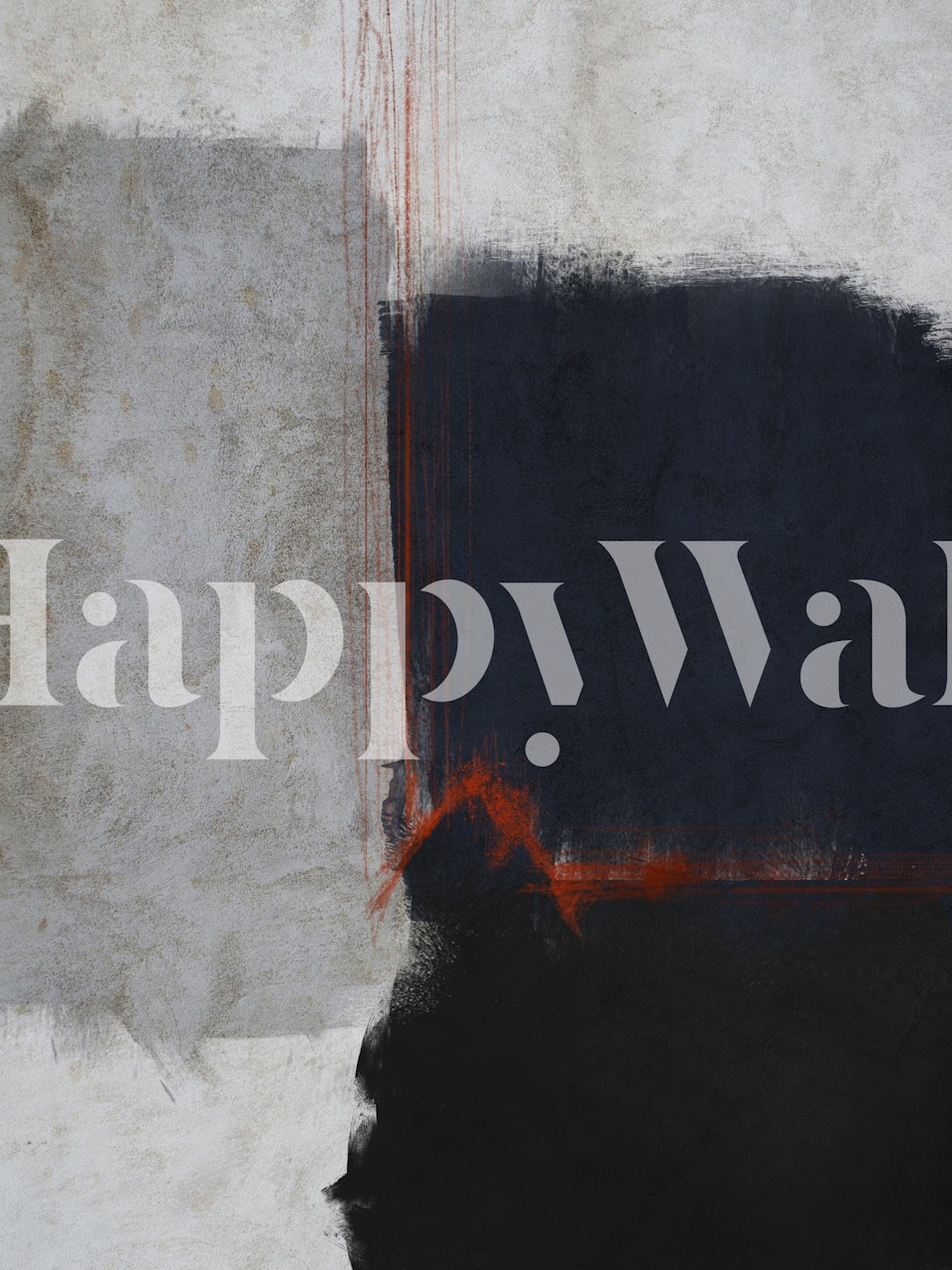 Abstract lichtkunst fotobehang met rode en blauwe tinten