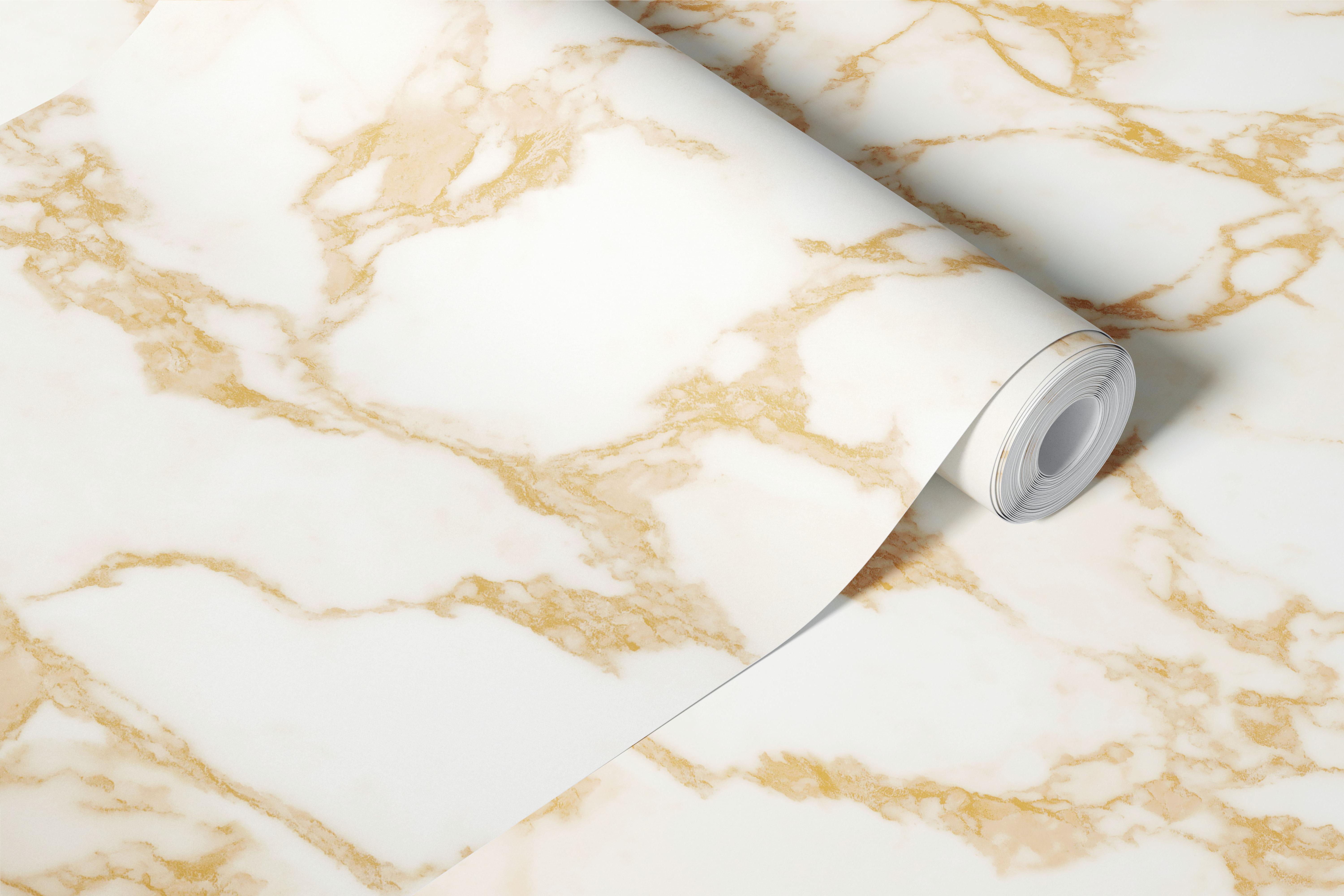 White Gold Marble texture tapet vist i et rum