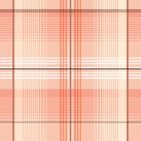 Warm Coral Checkered Design