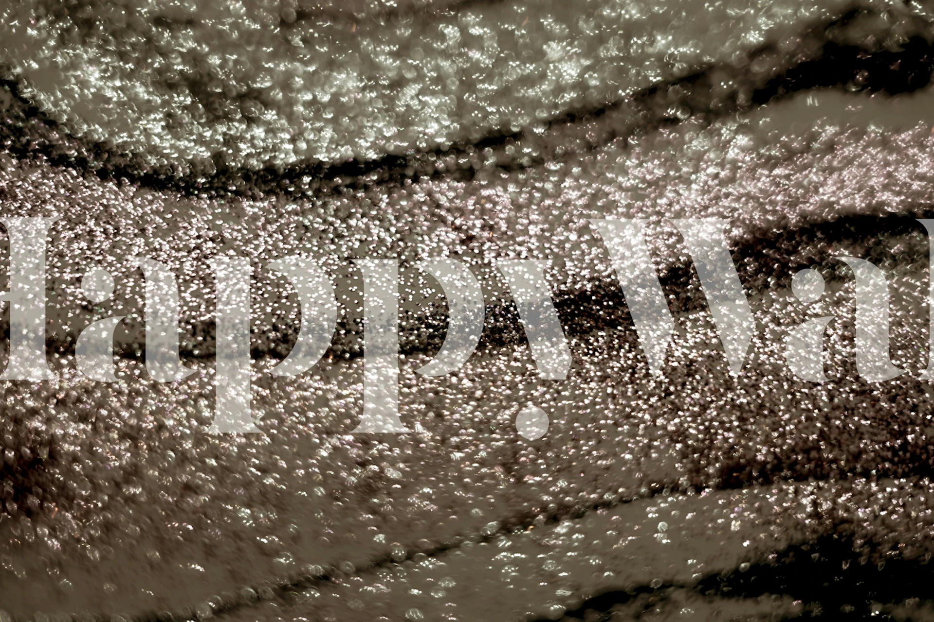 Papel de parede Glitter Waves Glam 2 exibido em um quarto