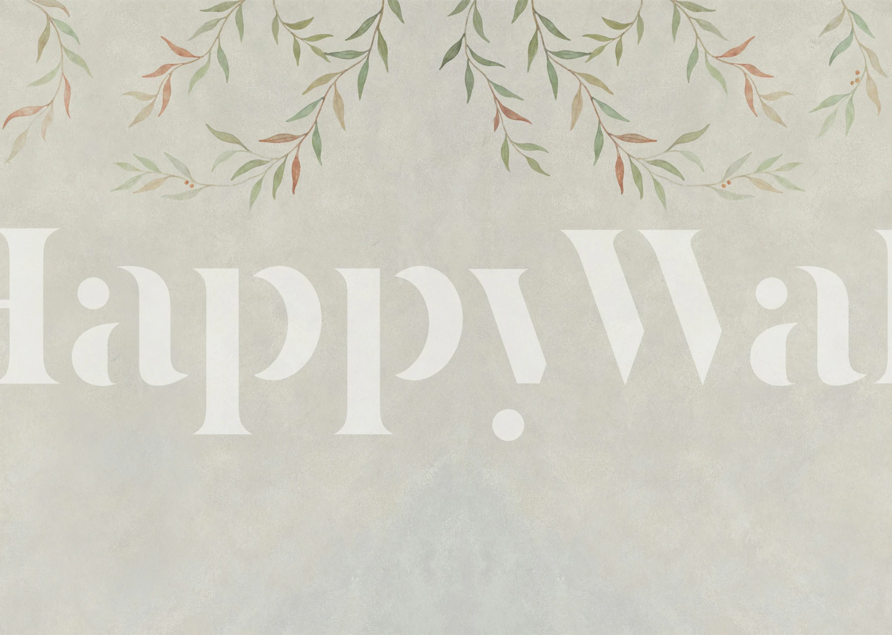 Gentle Forest Vines wallpaper in una stanza