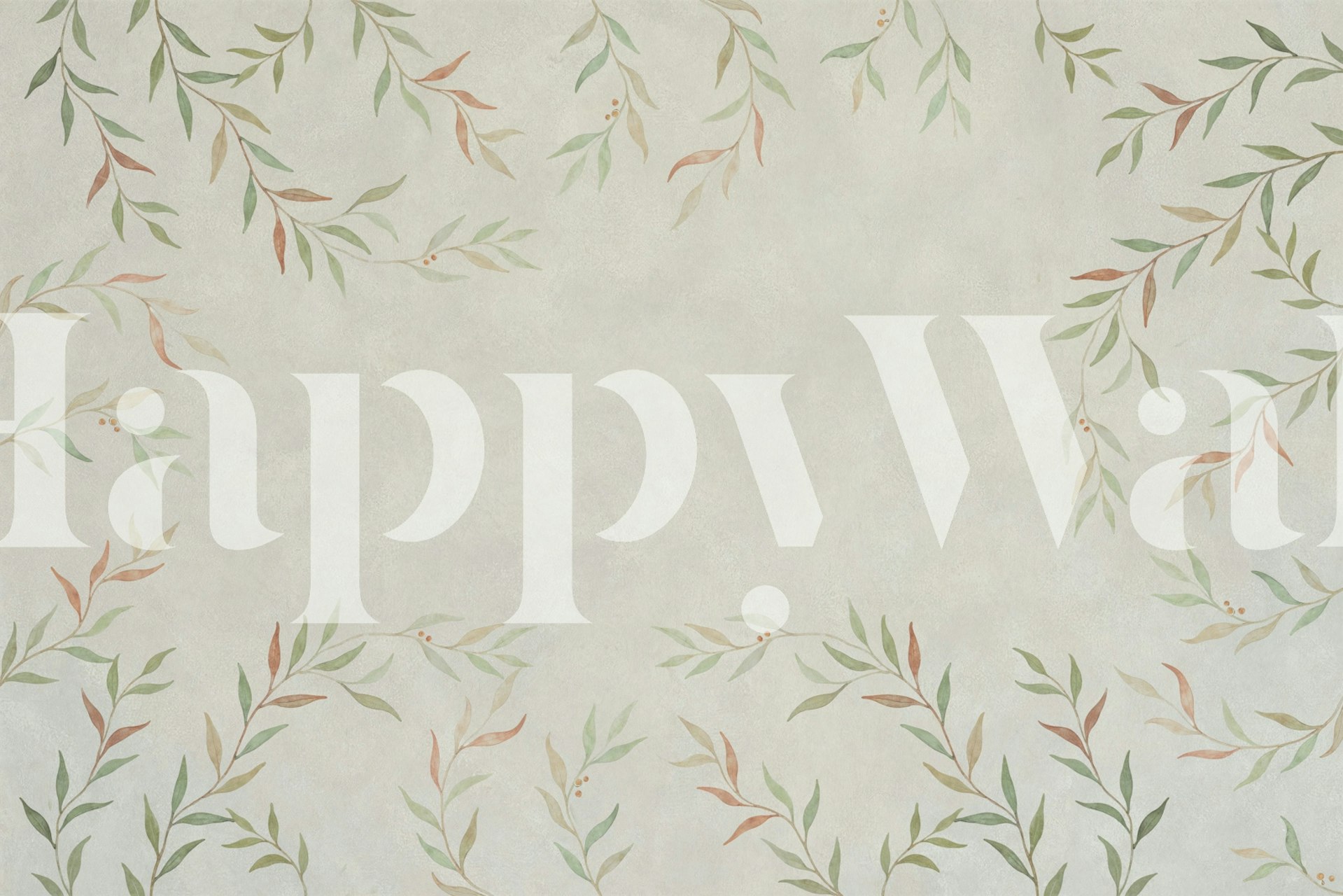 Gentle Forest Vines 2 papel pintado en una habitación