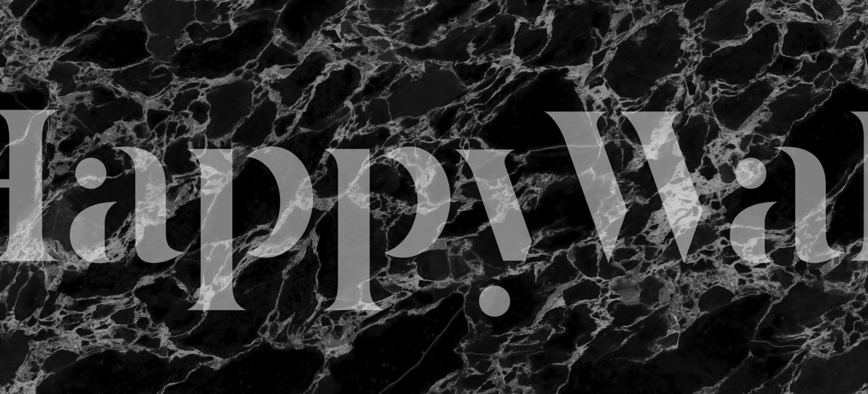 Luxurious black stone look wallpaper in a room