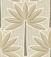 retro palms - mustard - taupe tapete