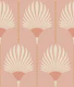 art deco palms - dusty rose - golden